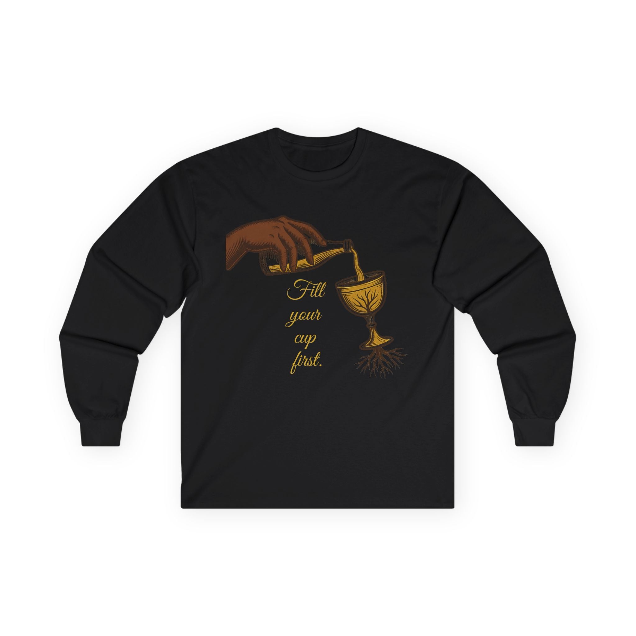 Fill Your Cup First – Sapphire Wellness Long Sleeve Tee