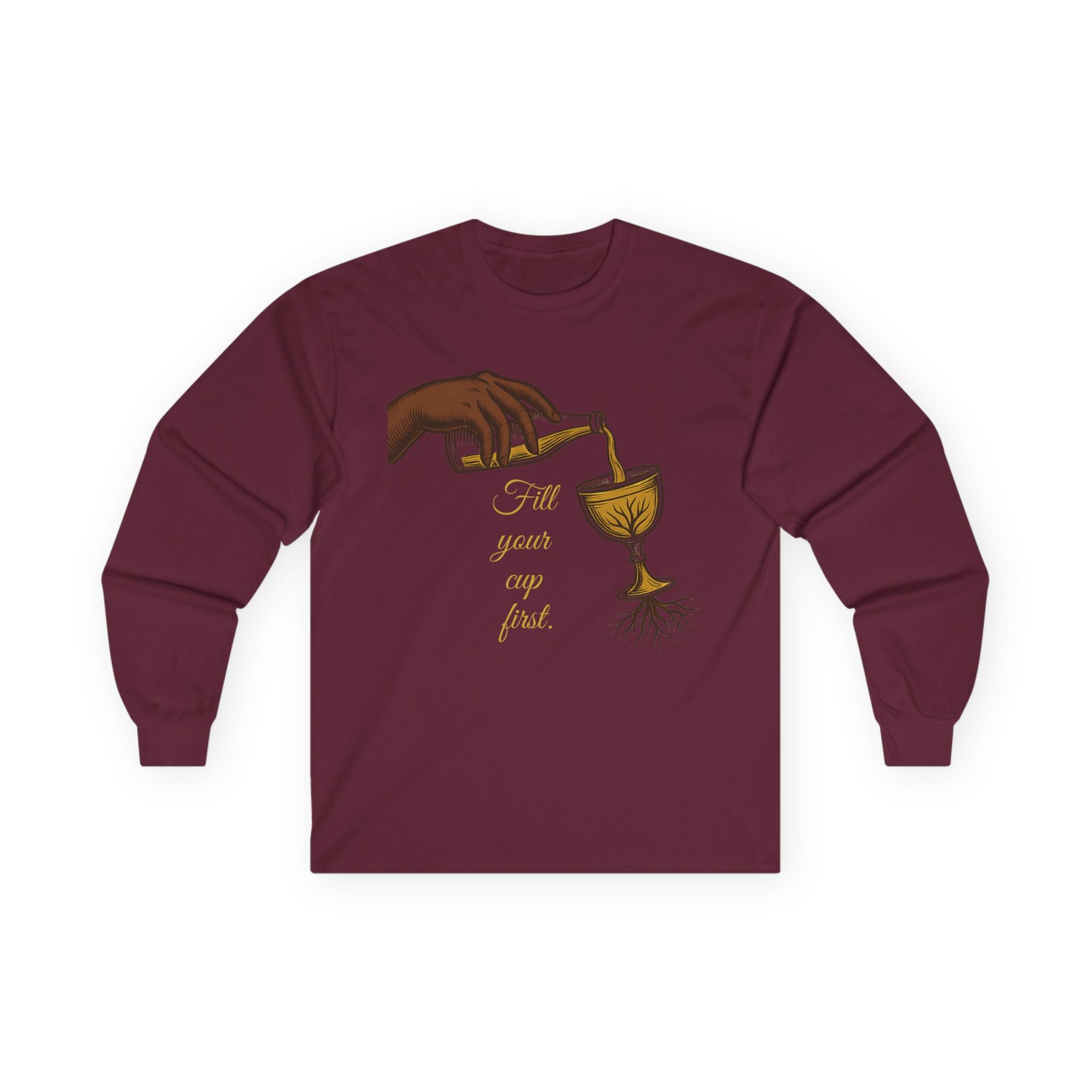 Fill Your Cup First – Sapphire Wellness Long Sleeve Tee