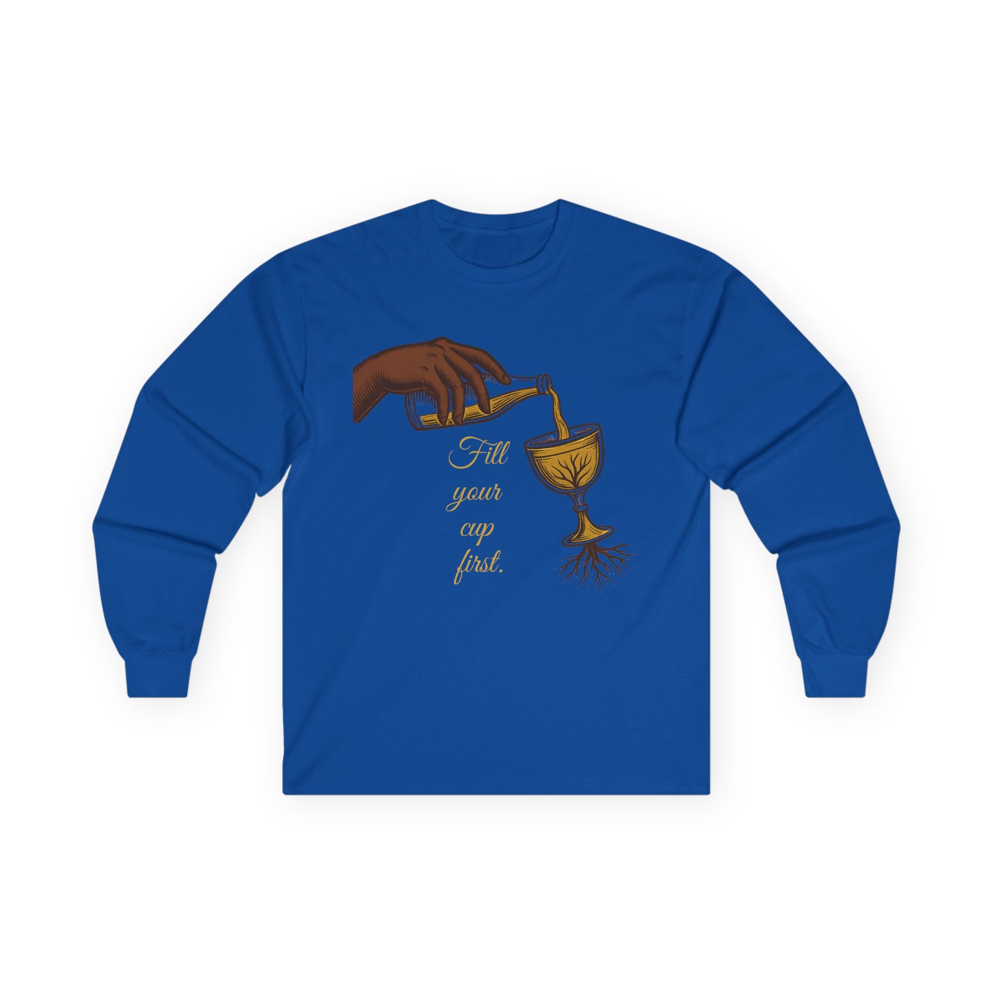 Fill Your Cup First – Sapphire Wellness Long Sleeve Tee