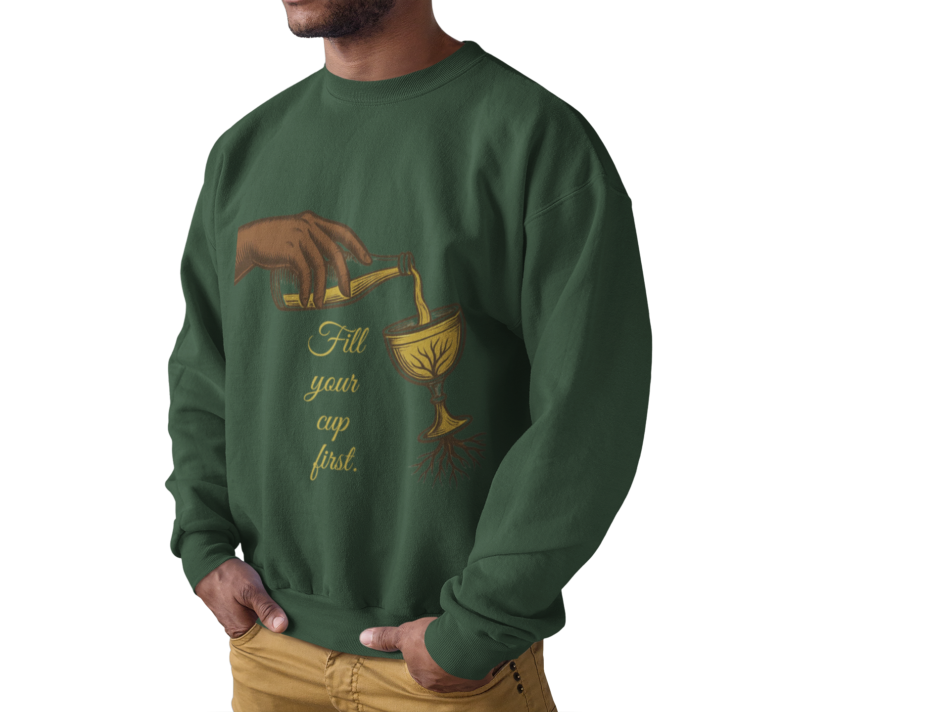 Fill Your Cup First – Sapphire Fall 2025 Wellness Crewneck
