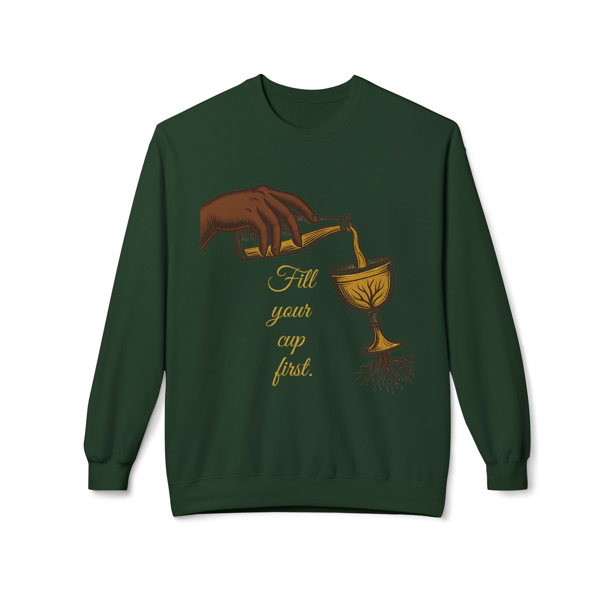 Fill Your Cup First – Sapphire Fall 2025 Wellness Crewneck