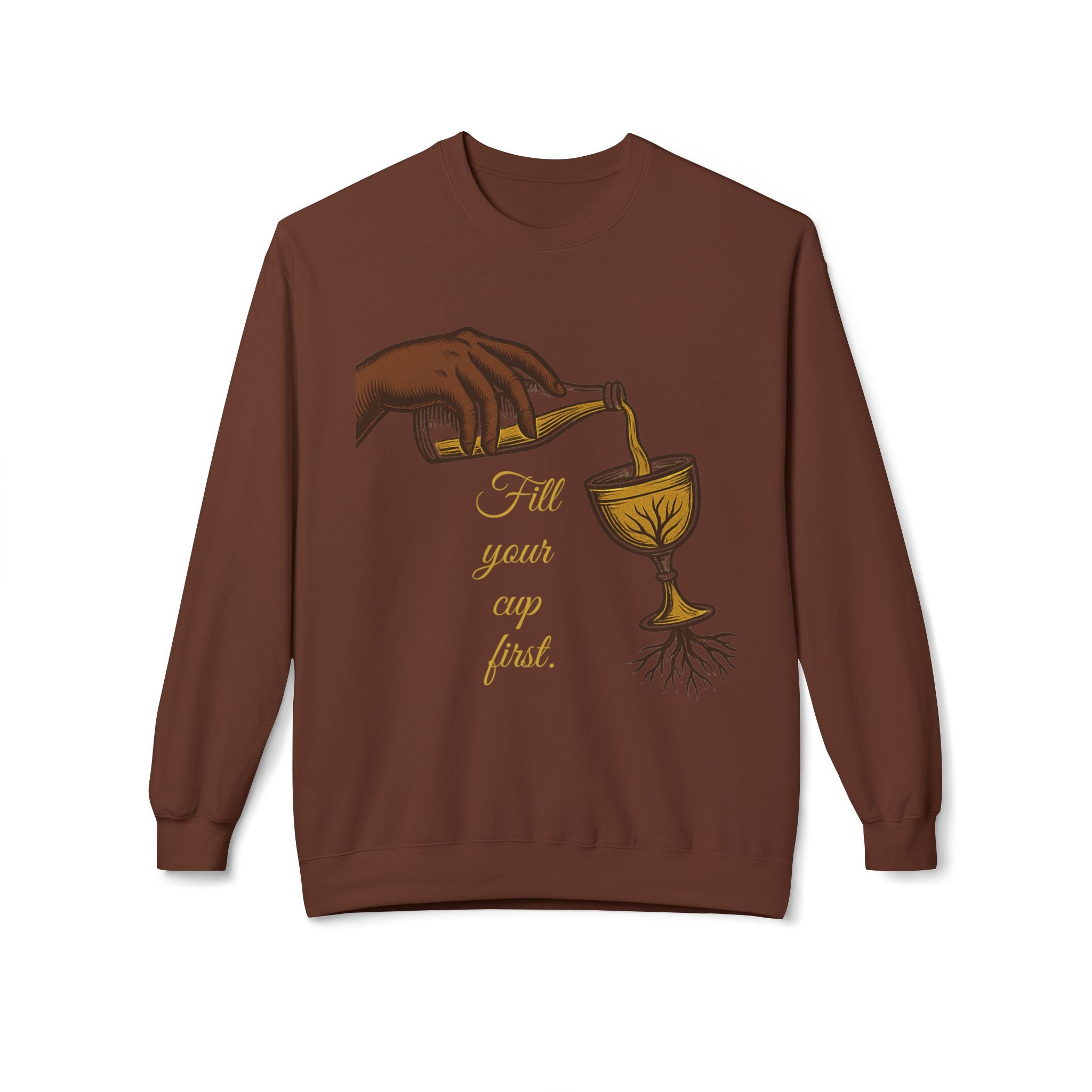 Fill Your Cup First – Sapphire Fall 2025 Wellness Crewneck