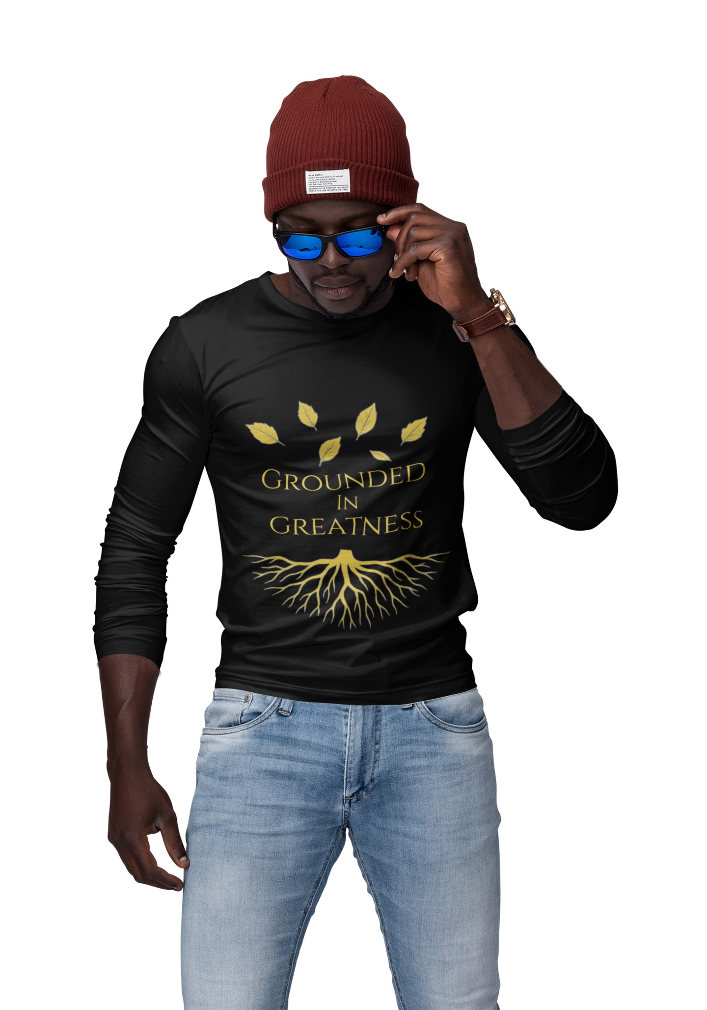 Grounded in Greatness – Sapphire Fall 2025 Collection Long Sleeve Tee