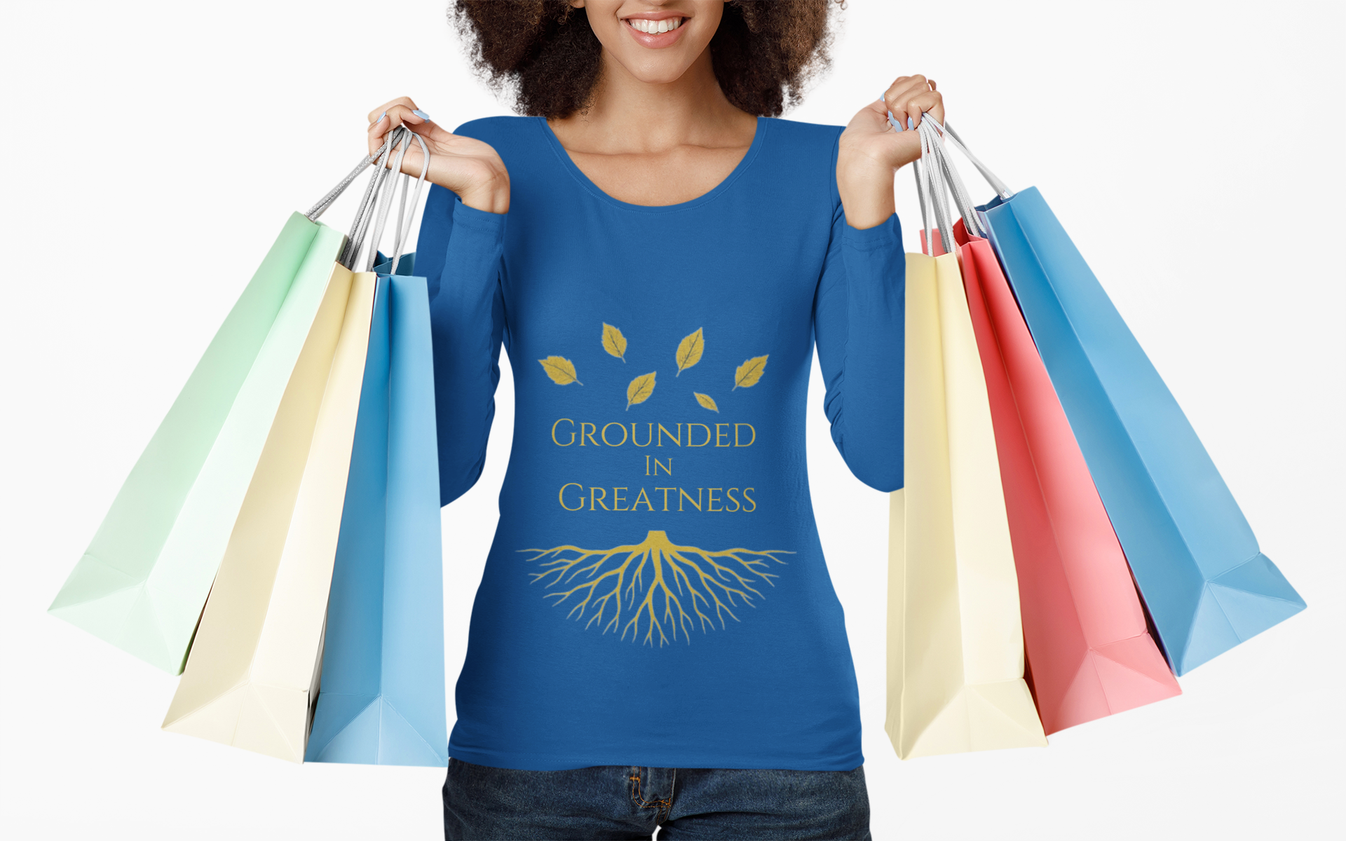 Grounded in Greatness – Sapphire Fall 2025 Collection Long Sleeve Tee