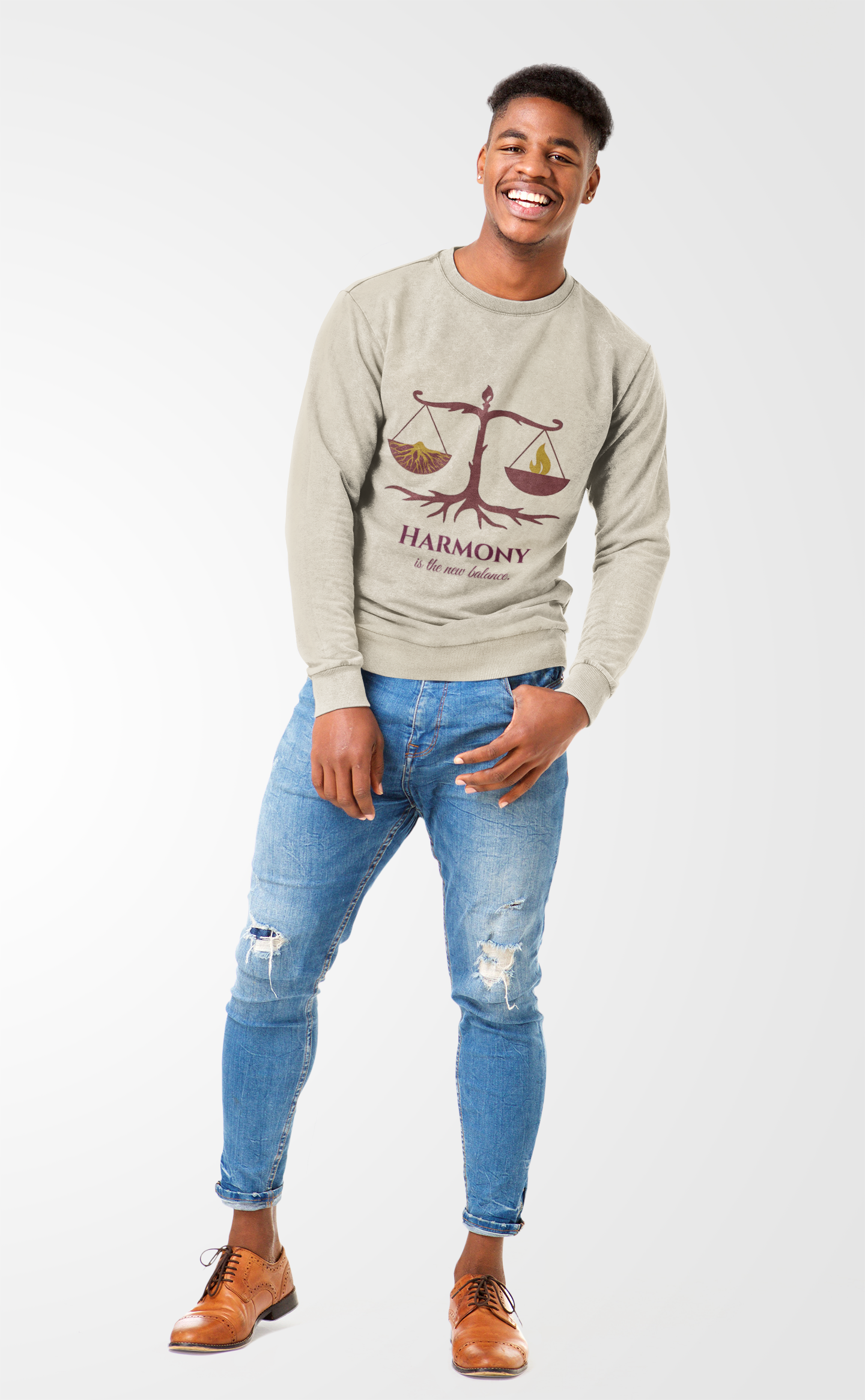 Harmony is the New Balance – Sapphire Fall Collection Crewneck