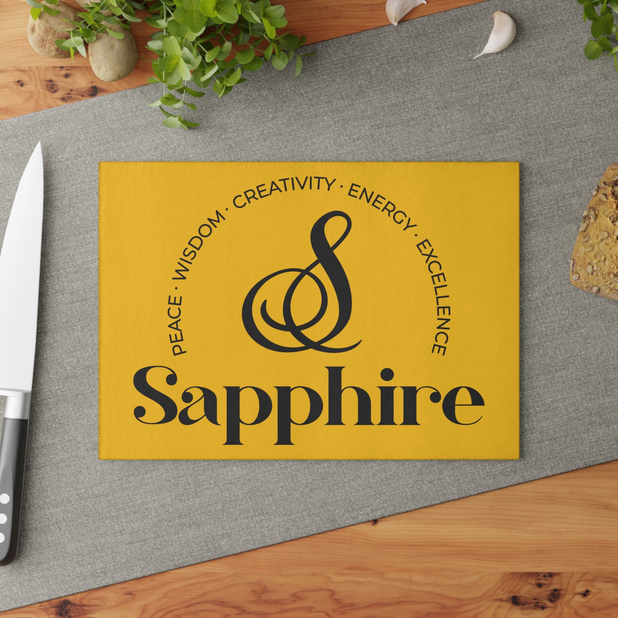 Sapphire Cutting Board (Gold)