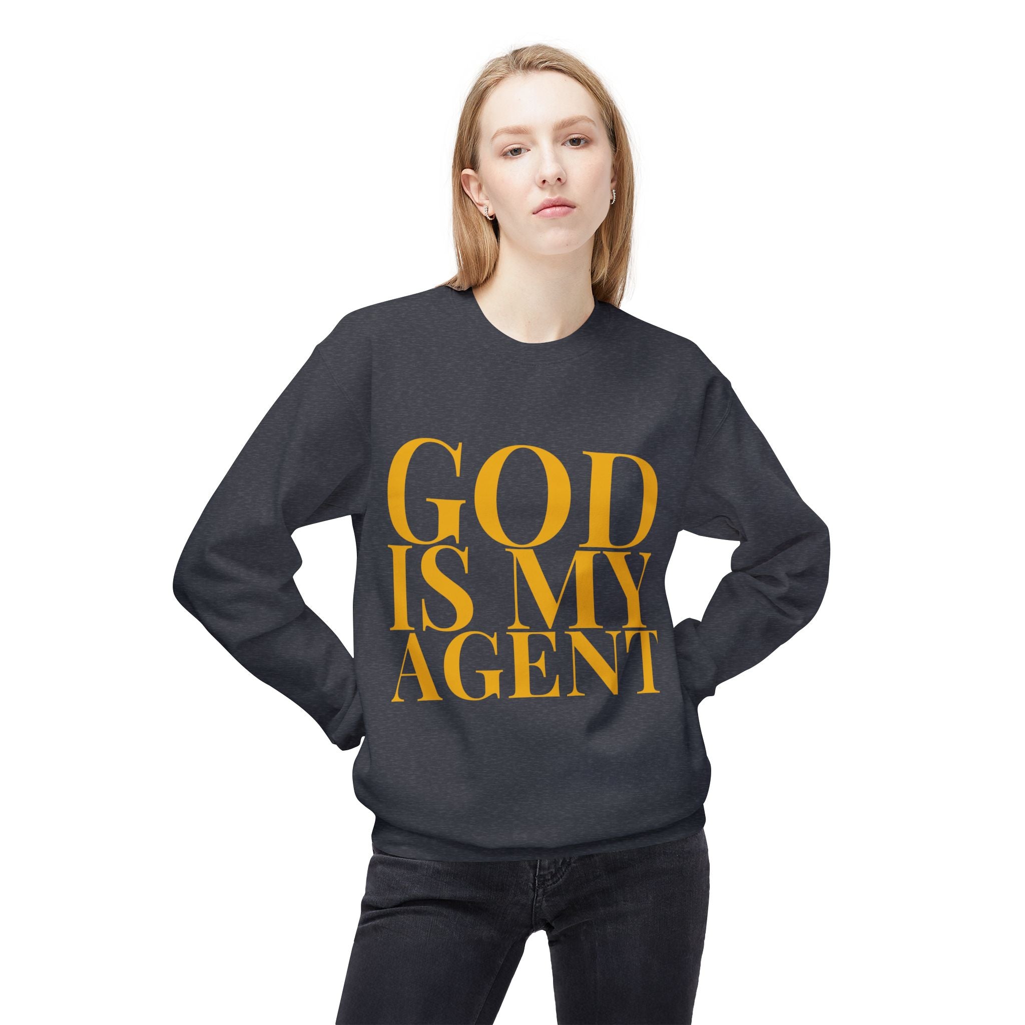 God is My Agent Crewneck